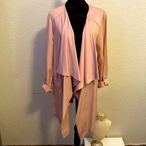 Beautiful Dusty Rose Draped Jacket